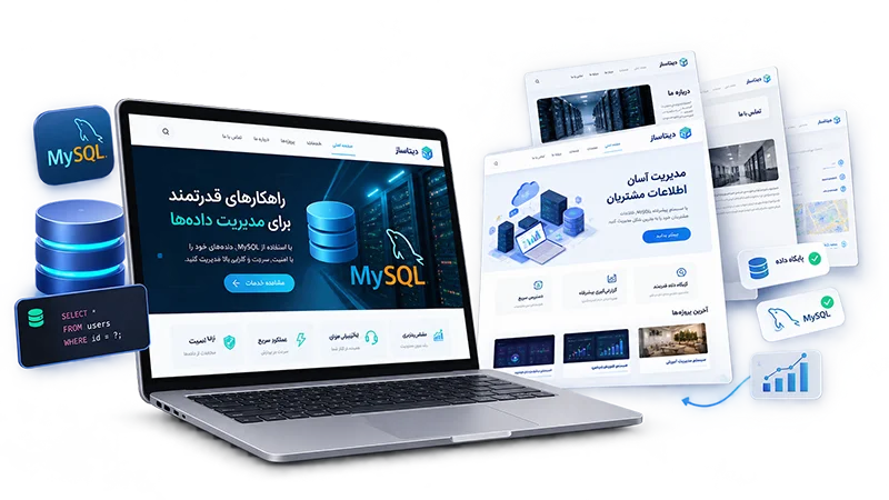 طراحی سایت با MySQL