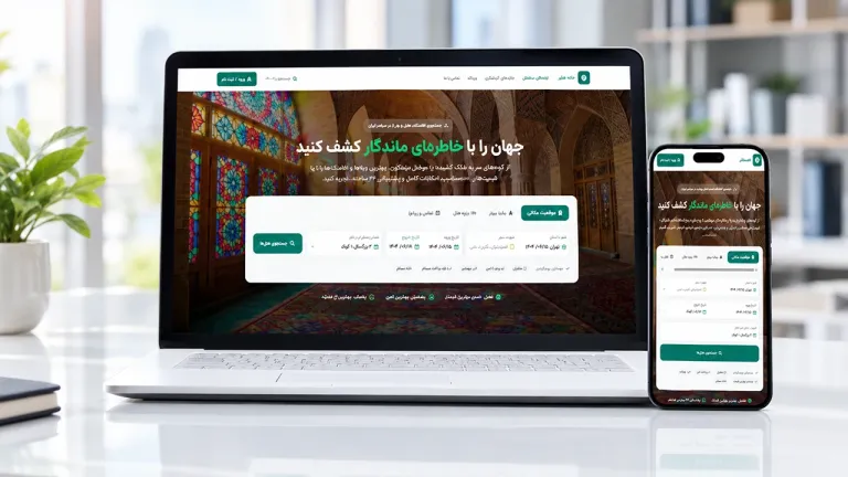 نمونه کار طراحی سایت آژانس مسافرتی همسفر