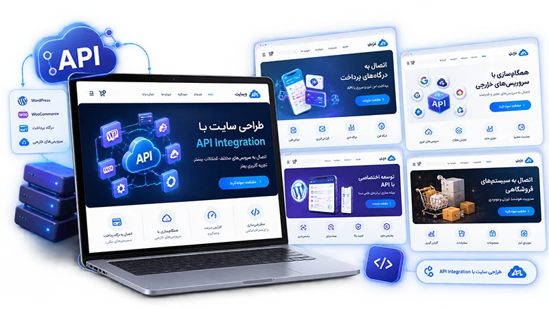 طراحی سایت با اتصال API