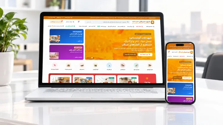 طراحی فروشگاه اینترنتی عسل خلخال