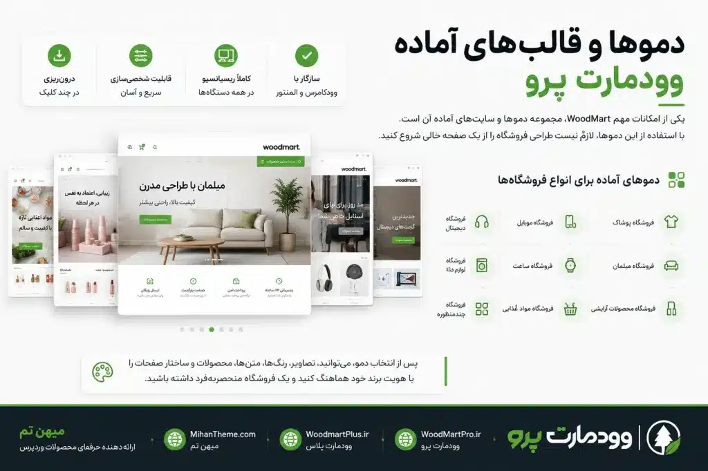 قالب های آماده وودمارت